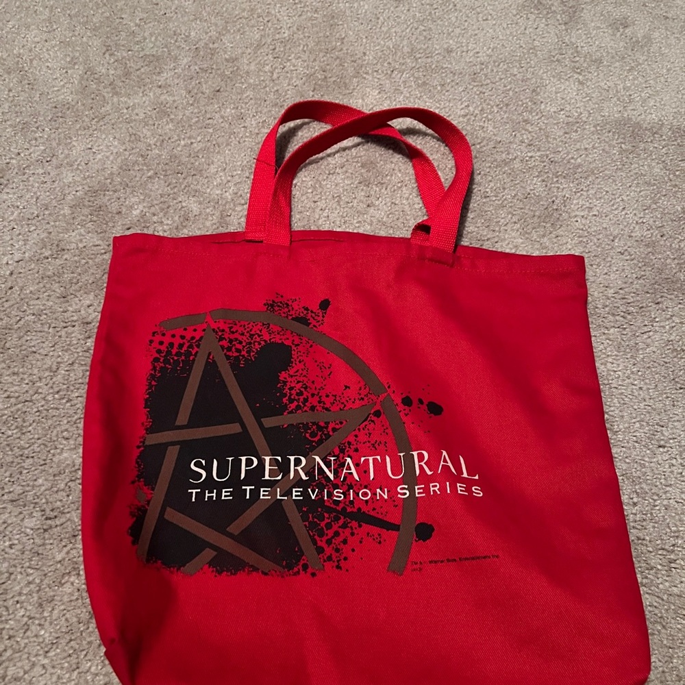 Red Supernatural Tote Bag